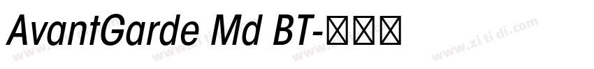 AvantGarde Md BT字体转换
